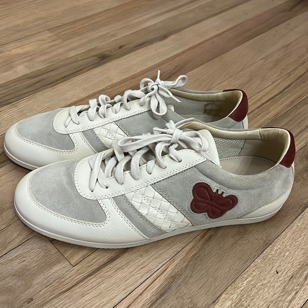 Bottega Veneta suede and leather sneakers